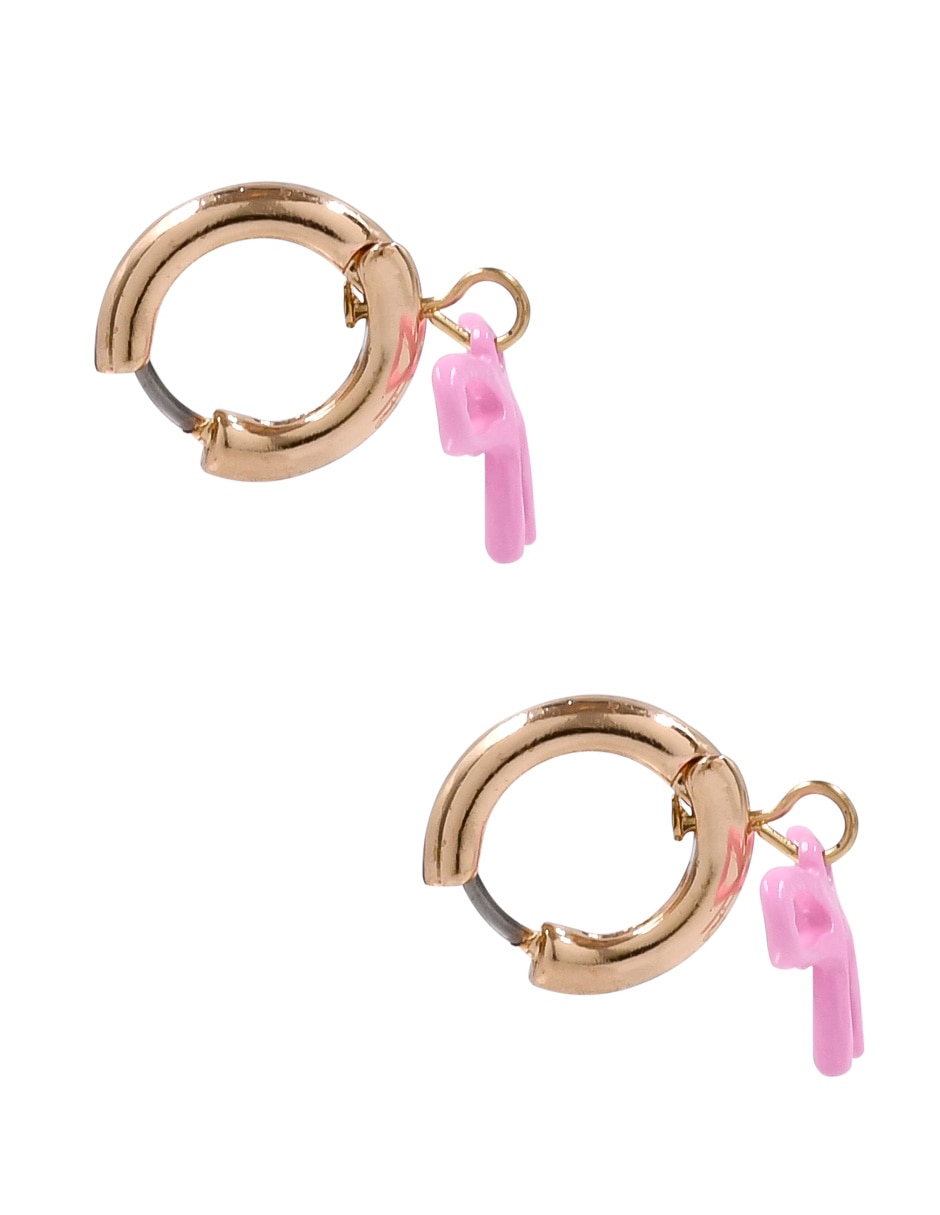Aretes de moño con acabado brillante 3