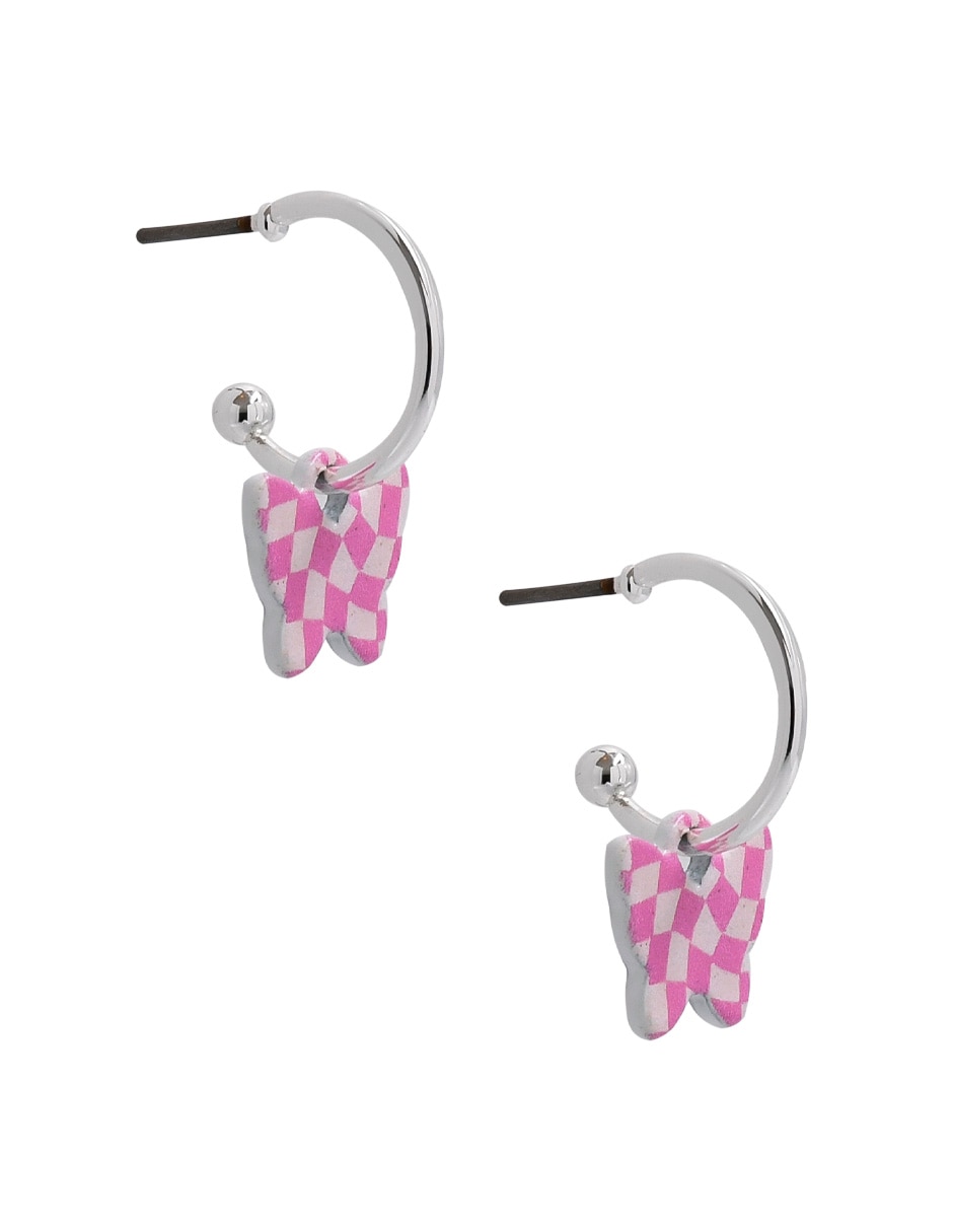 Set de aretes con acabado brillante 2