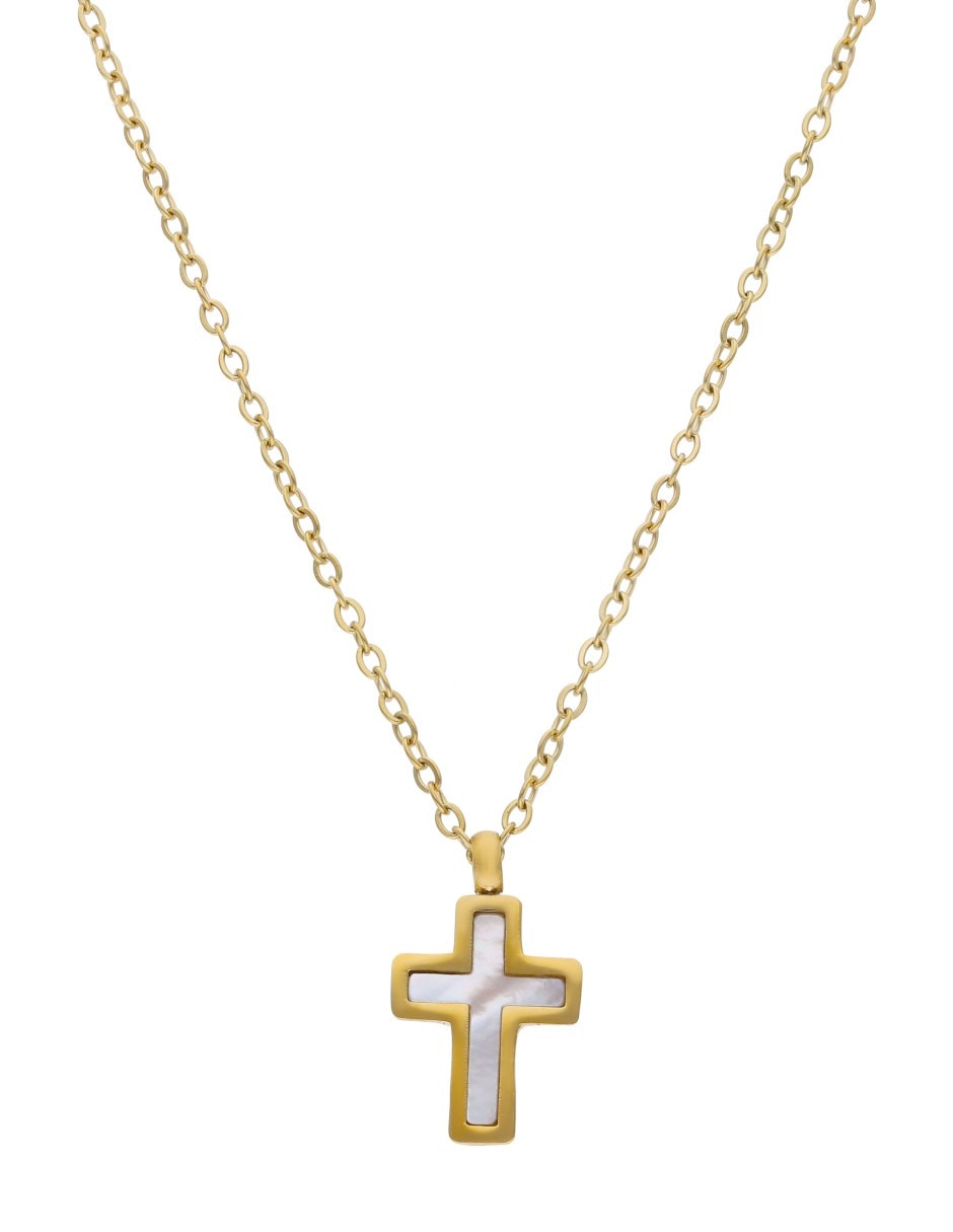 Collar de cruz Perlas