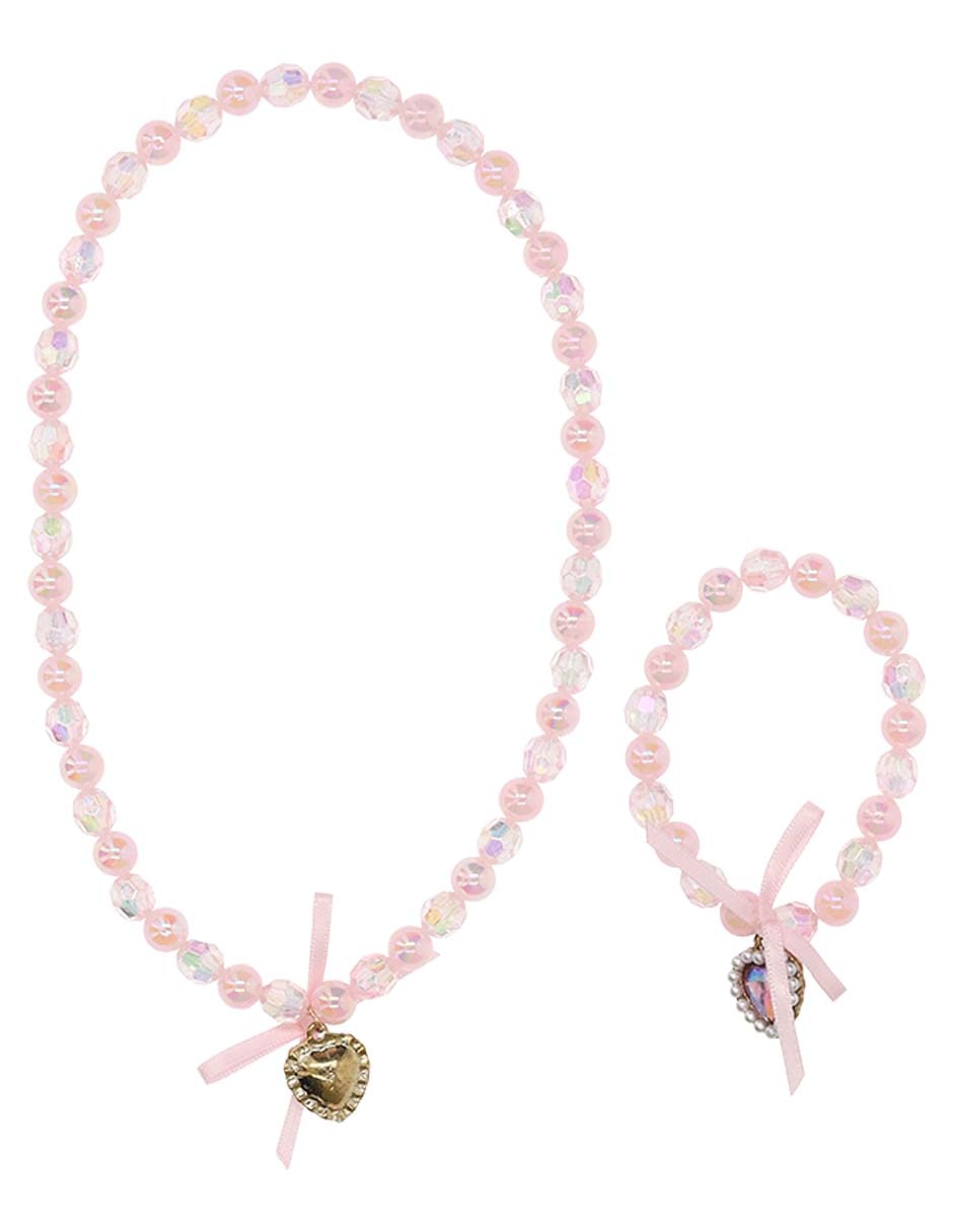 Collar y pulsera de corazón Collar y pulsera de corazón