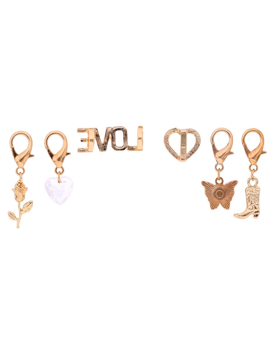 Aretes y pulsera forma de figura 5