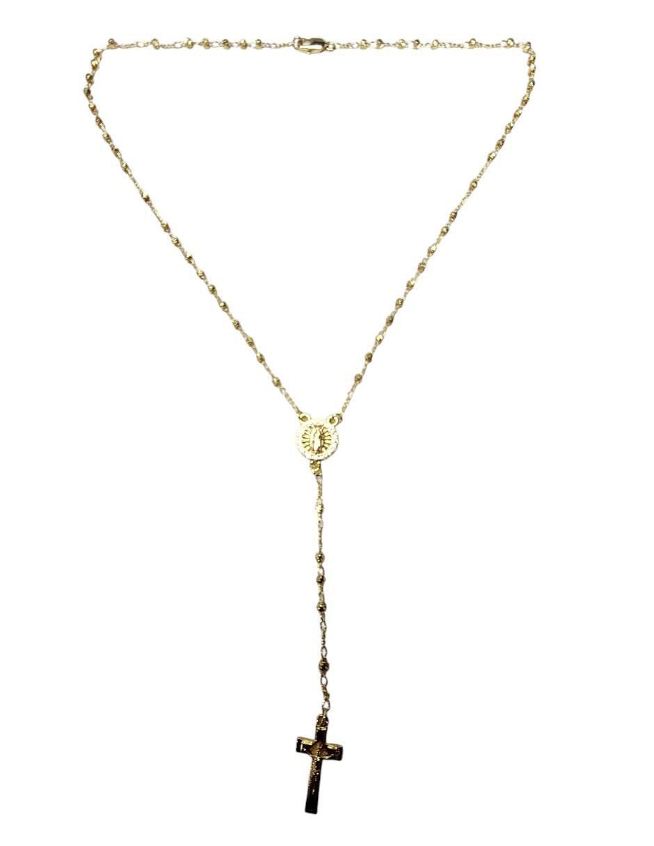 Rosario cadena de acero inoxidable premium con zirconia cúbica 2