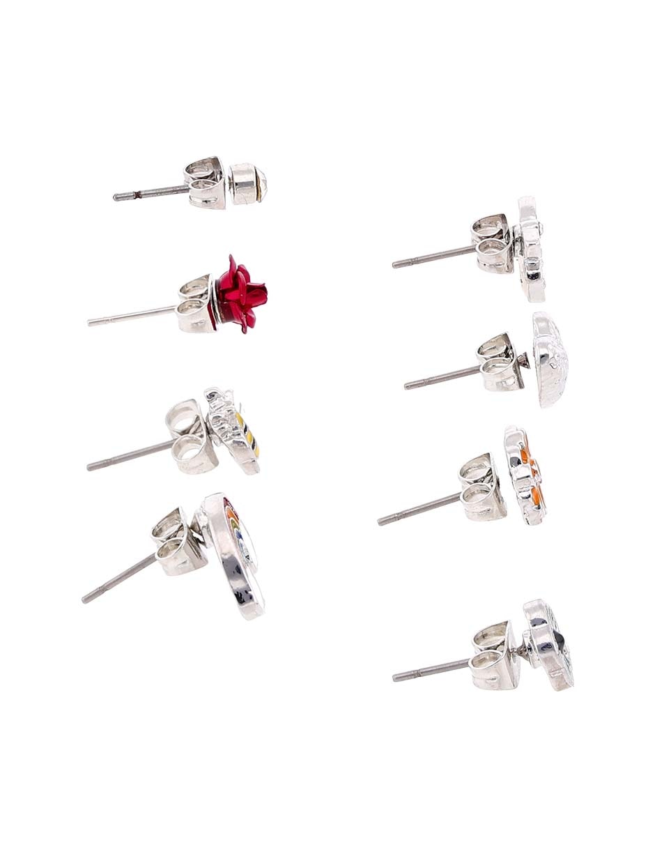 Set de aretes con acabado brillante 3