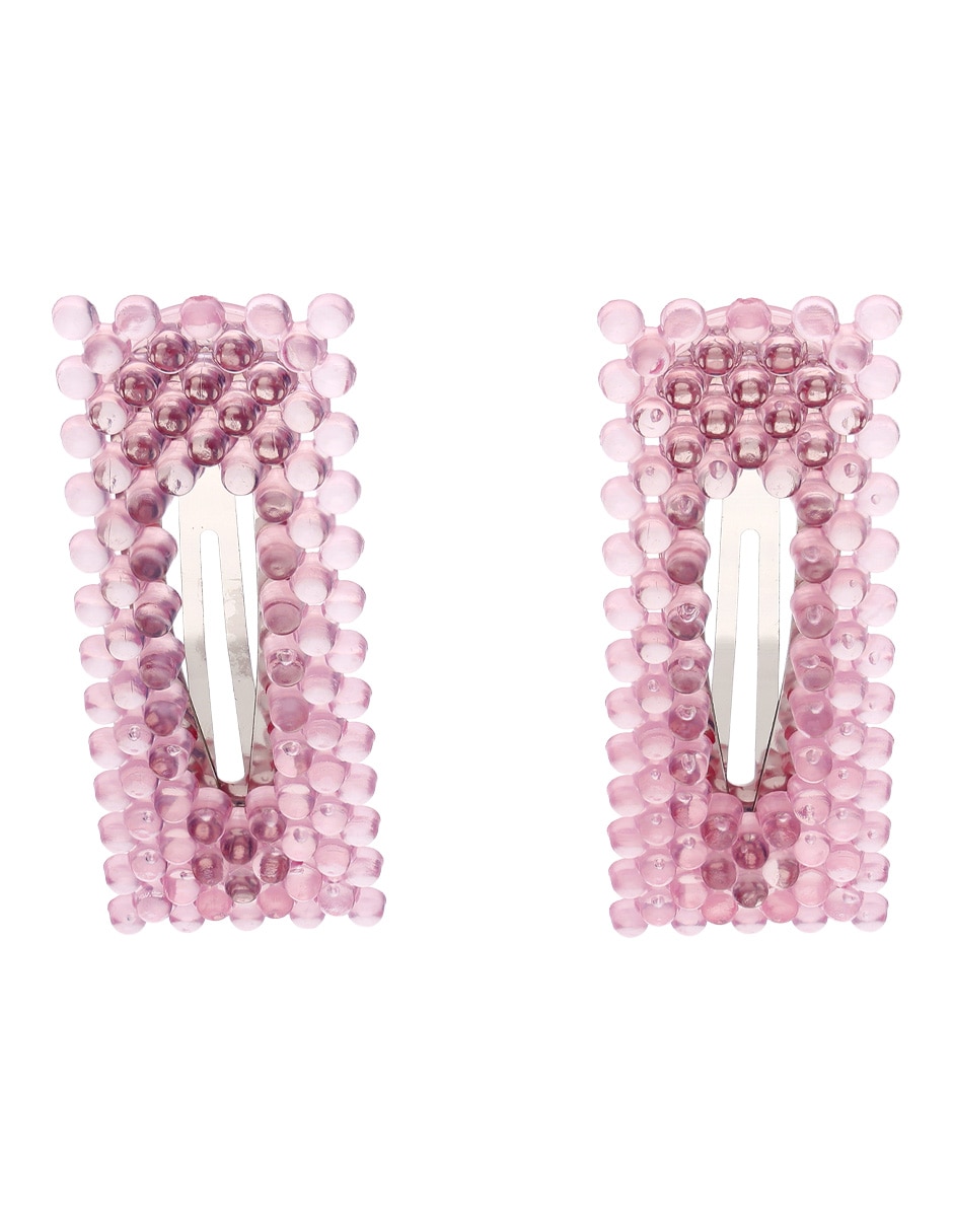 Set de broches para cabello con acabado texturizado 2