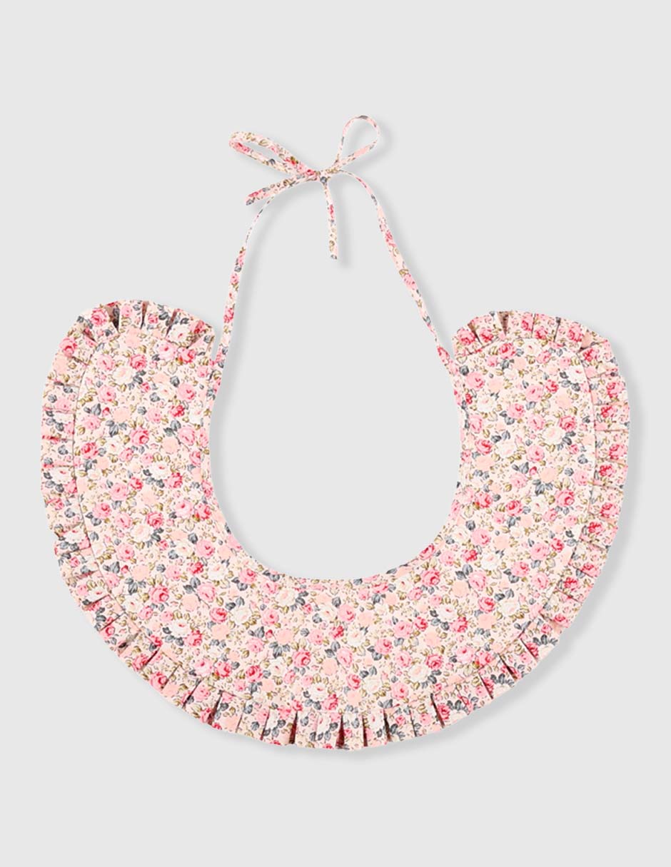 Babero estampado floral de algodón