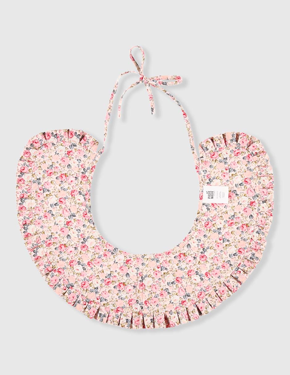 Babero estampado floral de algodón 4