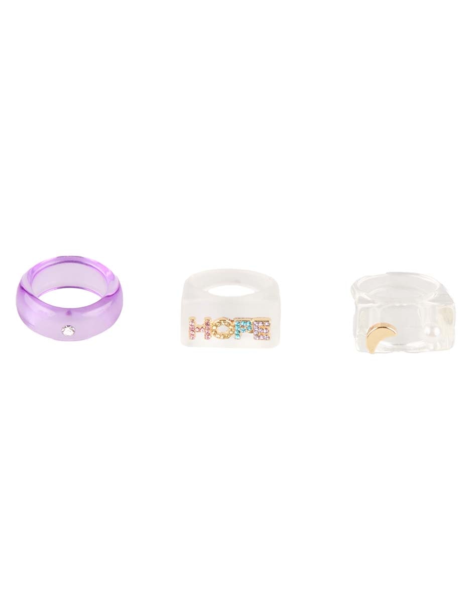 Set anillo pulido