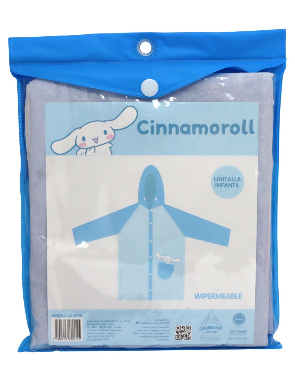 Impermeable Cinnamoroll para niña 1