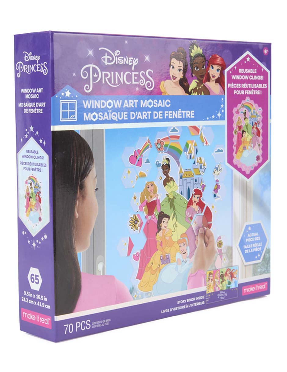Mosaico de arte de ventana de princesas 4