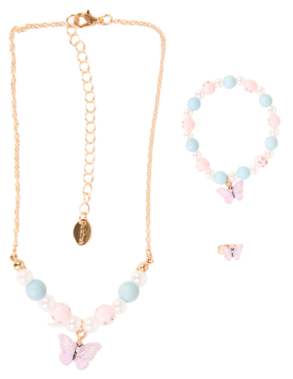 Collar, pulsera y anillo Claire's