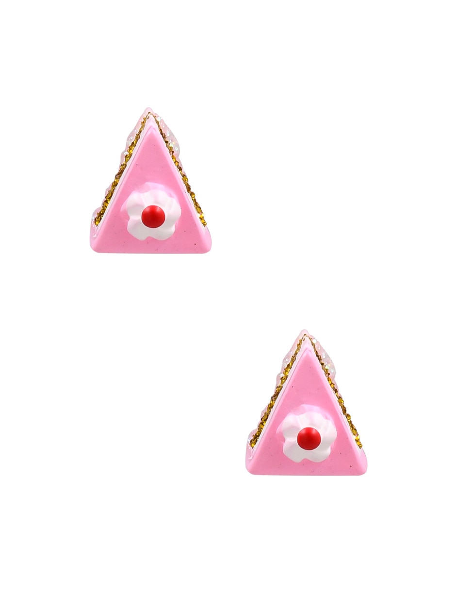 Aretes cortos con acabado mate