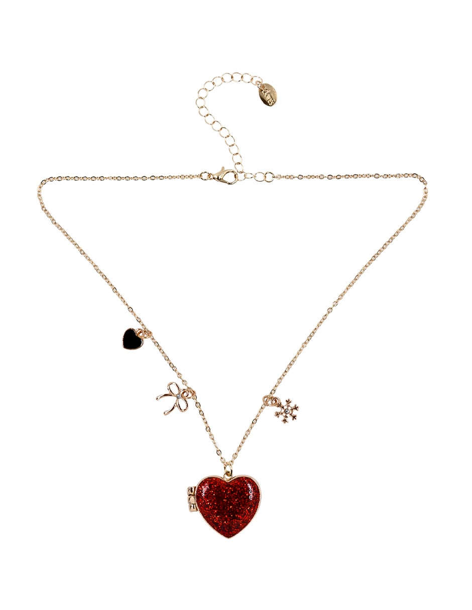 Collar con dije de corazón 2