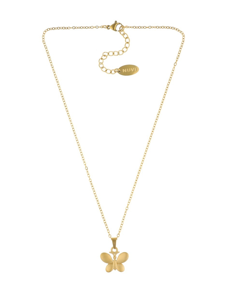 Collar con dije de mariposa 2