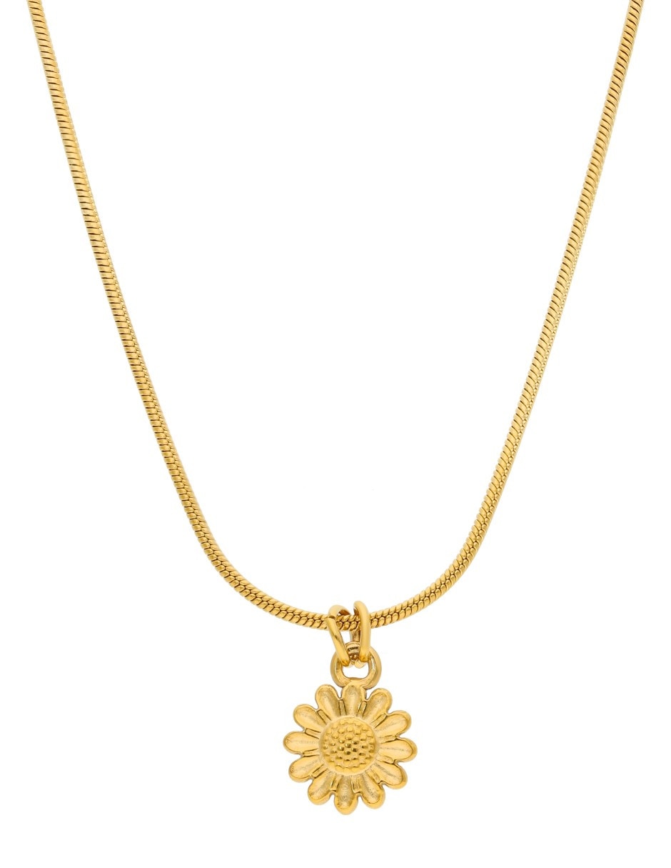 Collar con dije de flor