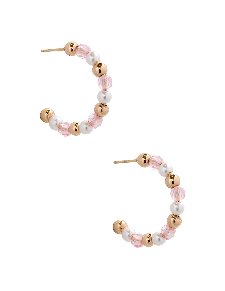 Set de aretes con acabado brillante 2