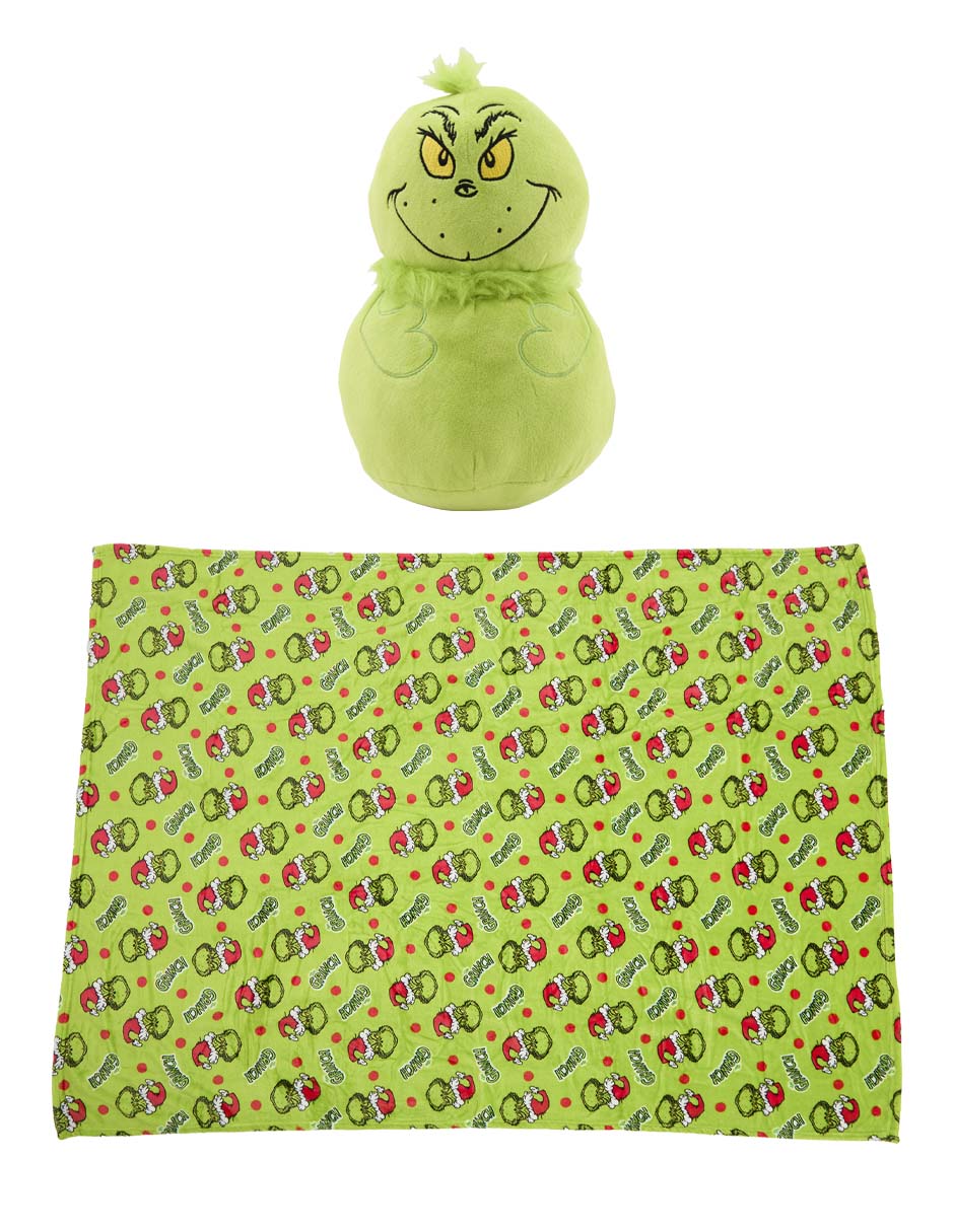 Cobija de tejido suave Grinch para niña