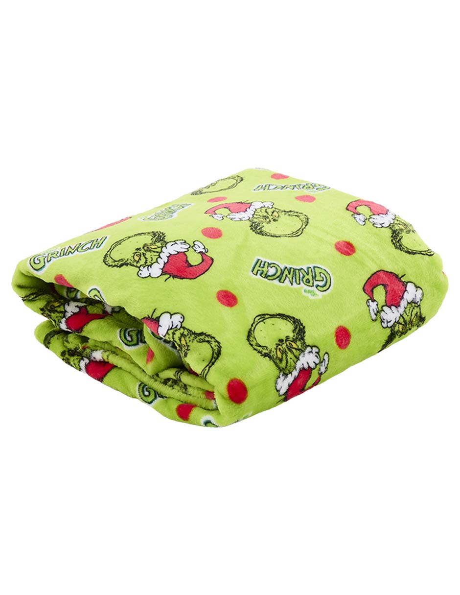 Cobija de tejido suave Grinch para niña 2
