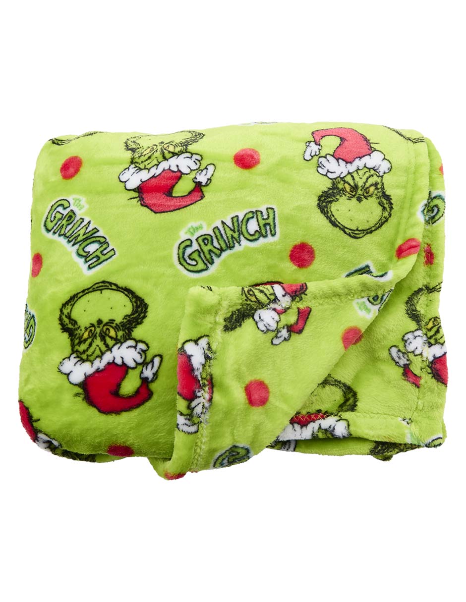Cobija de tejido suave Grinch para niña 3