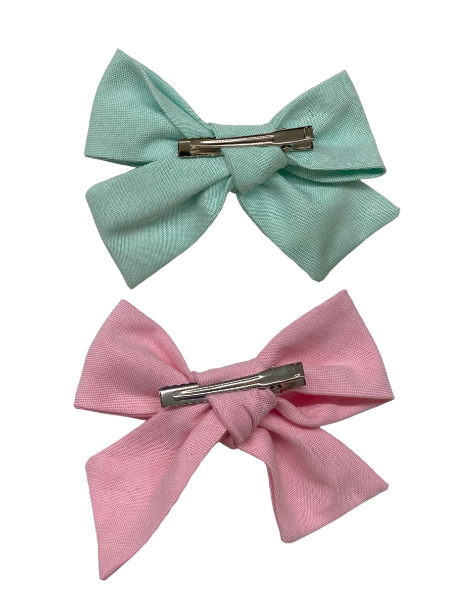 Set de 2 piezas moños para cabello con aplicación broche 2