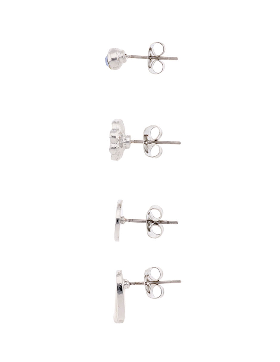 Set de aretes con acabado brillante 3