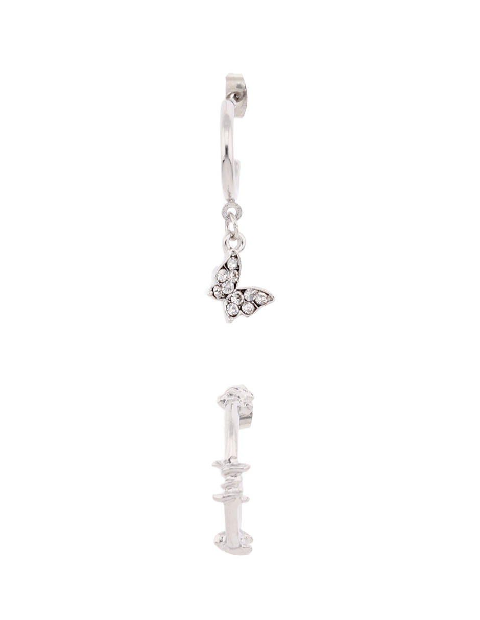 Set de aretes con acabado brillante 4