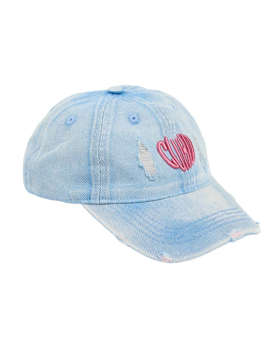 Gorra visera curva hebilla para niña