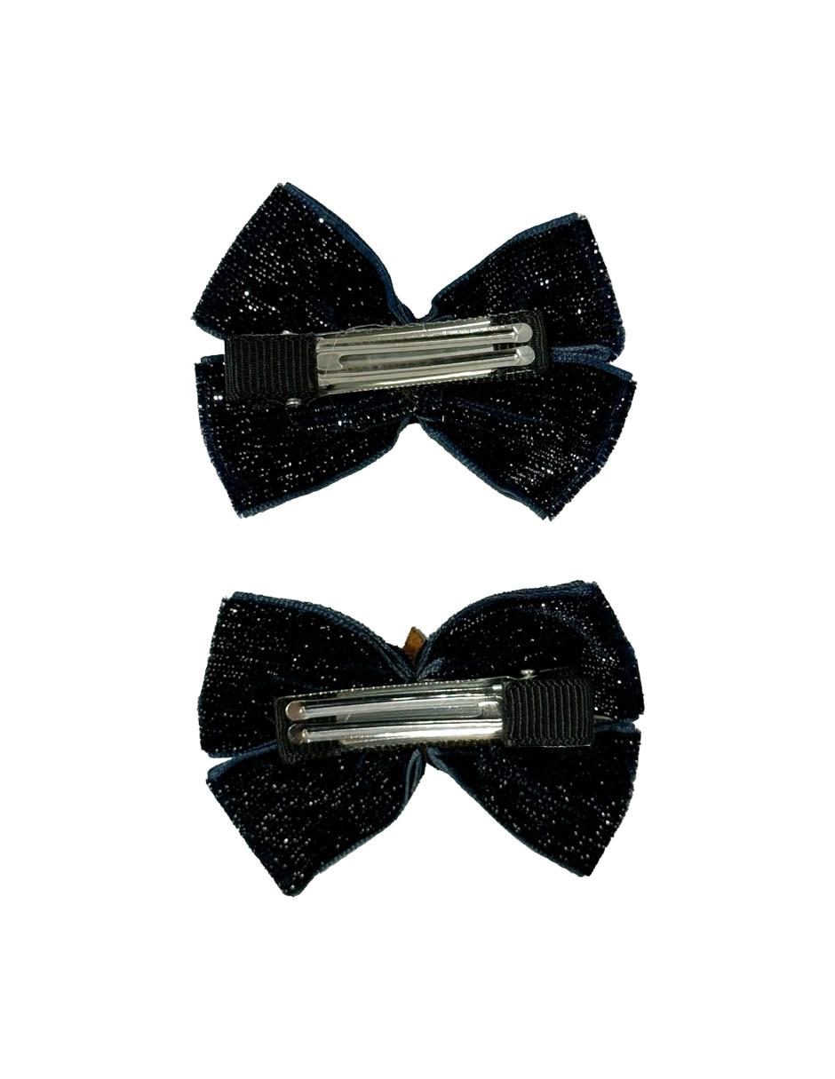 Set de 2 moños para cabello con aplicación broche 4