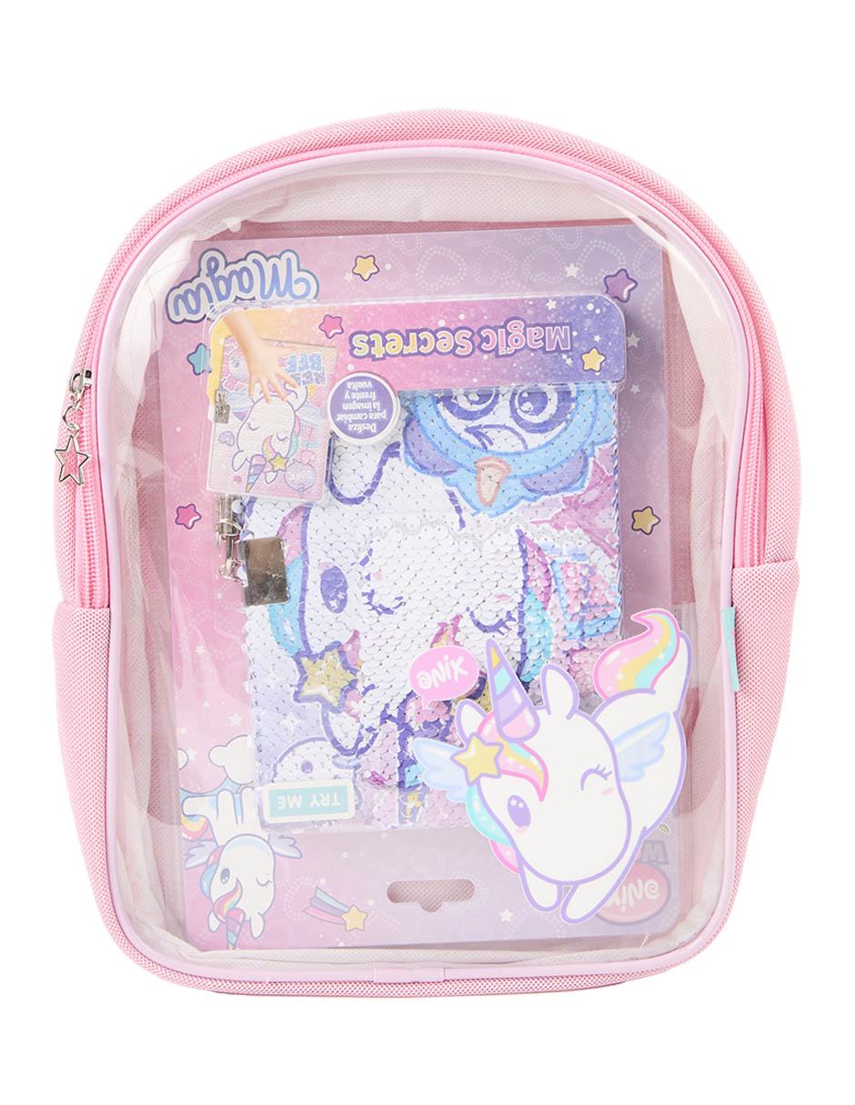 Mochila infantil unicornio para niña