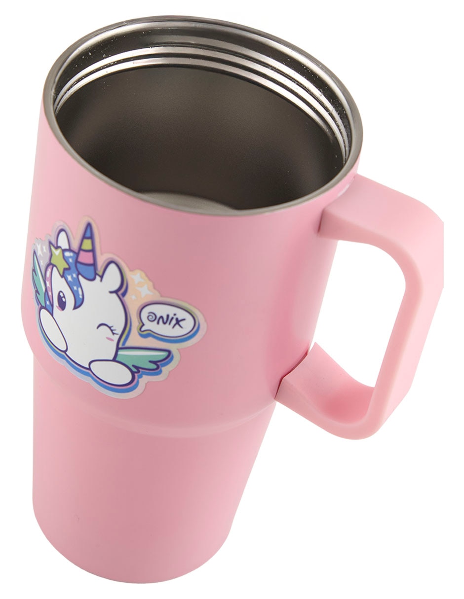 Vaso con tapa y popote 5