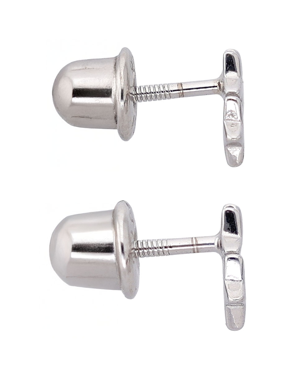 Aretes cortos de estrella de plata P 925 con acabado pulido 3