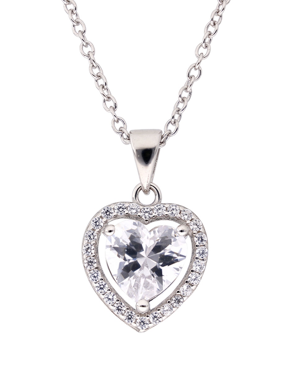 Cadena de corazón de plata P 925