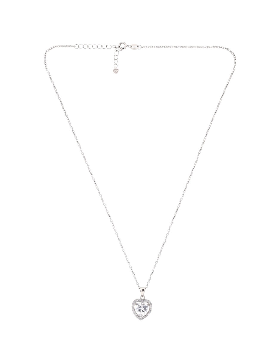 Cadena de corazón de plata P 925 2