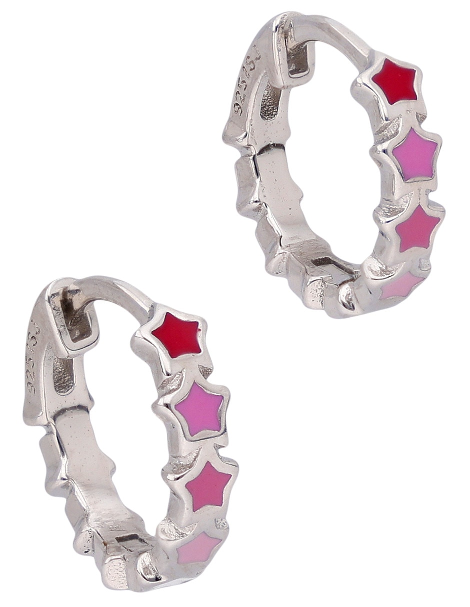 Aretes cortos de plata p 925 con acabado pulido 2
