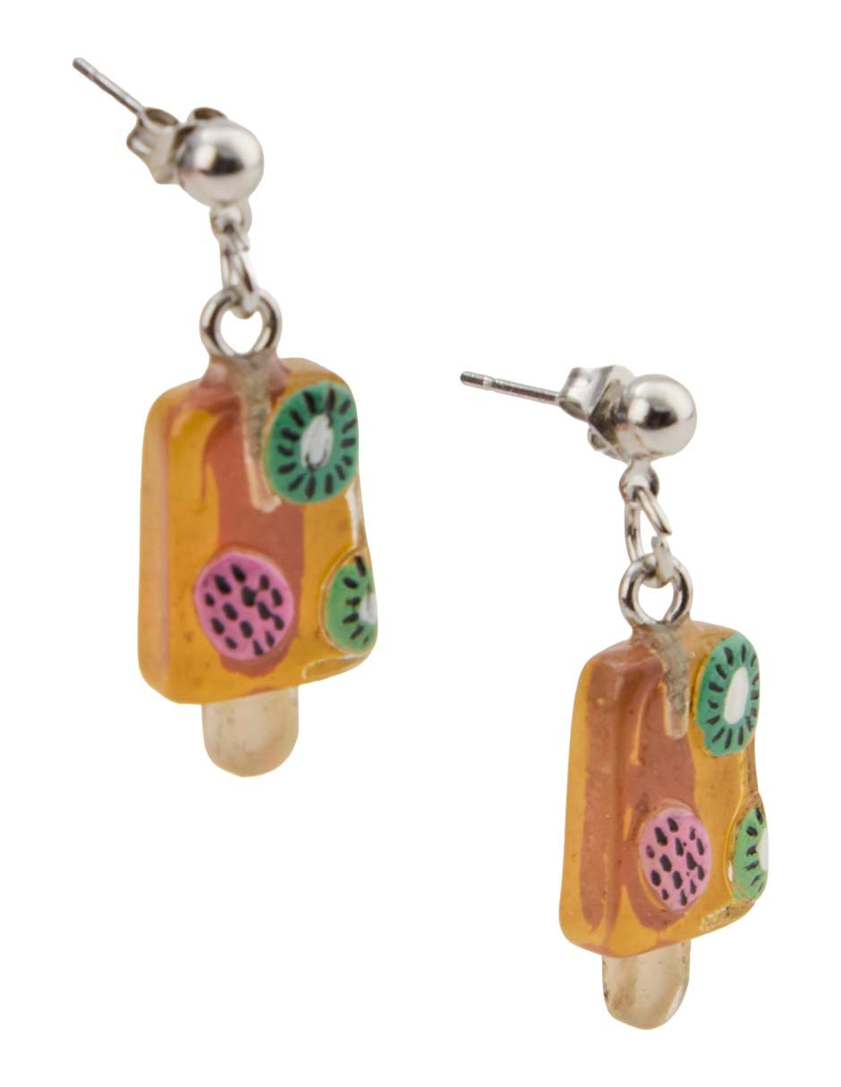 Set de aretes de paleta con acabado brillante 3