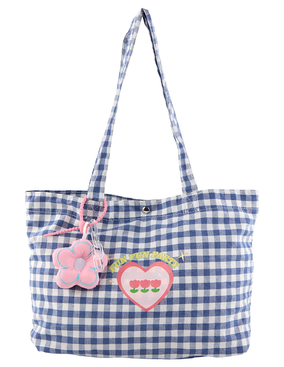 Bolsa shoulder de algodón para niña