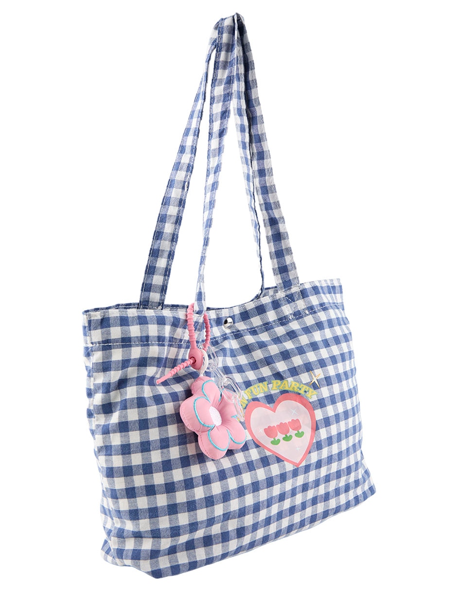 Bolsa shoulder de algodón para niña 2
