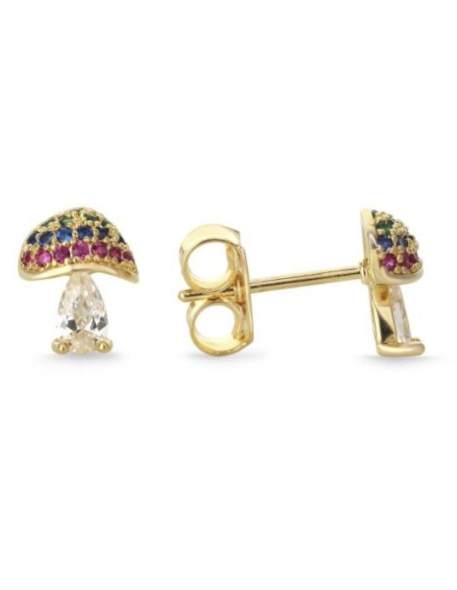 Aretes de hongo L 2