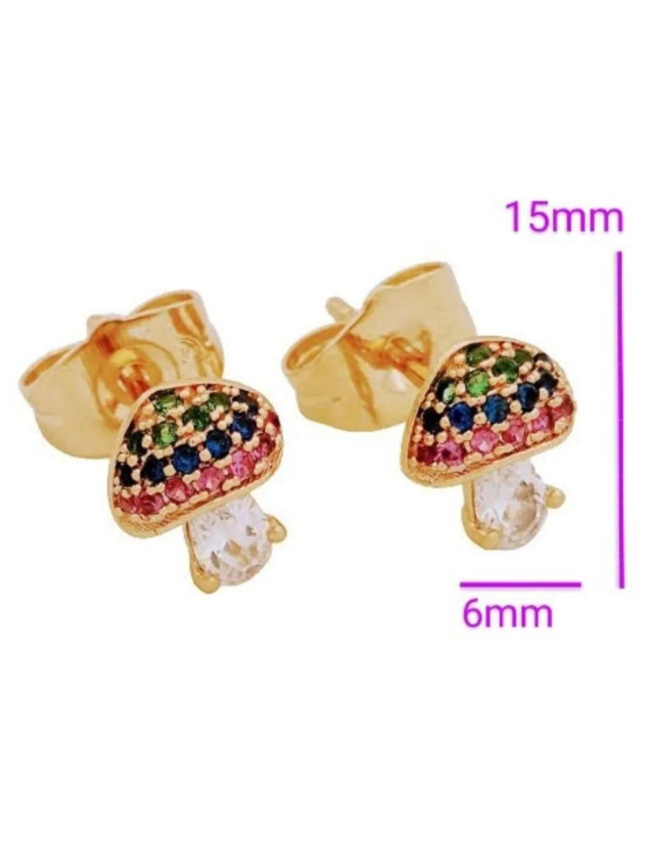 Aretes de hongo L 5