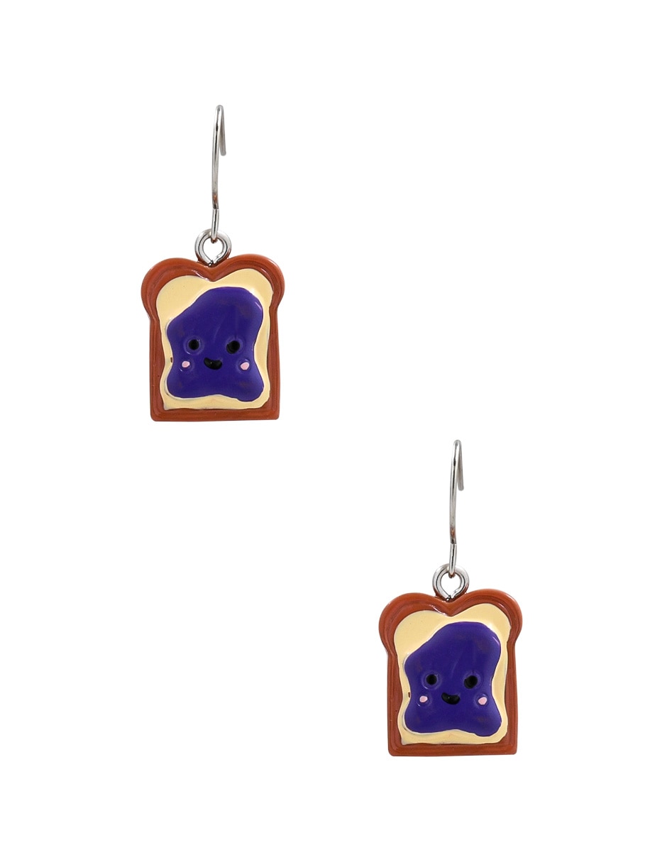 Aretes largos con acabado mate