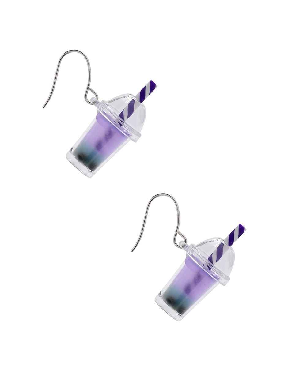 Aretes largos con acabado brillante 3