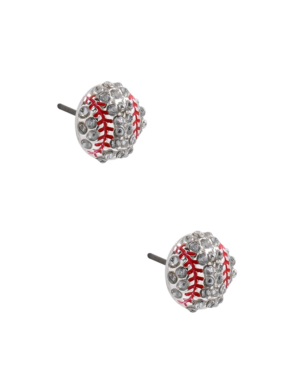 Aretes Cortos circulares con acabado brillante fantasía 2