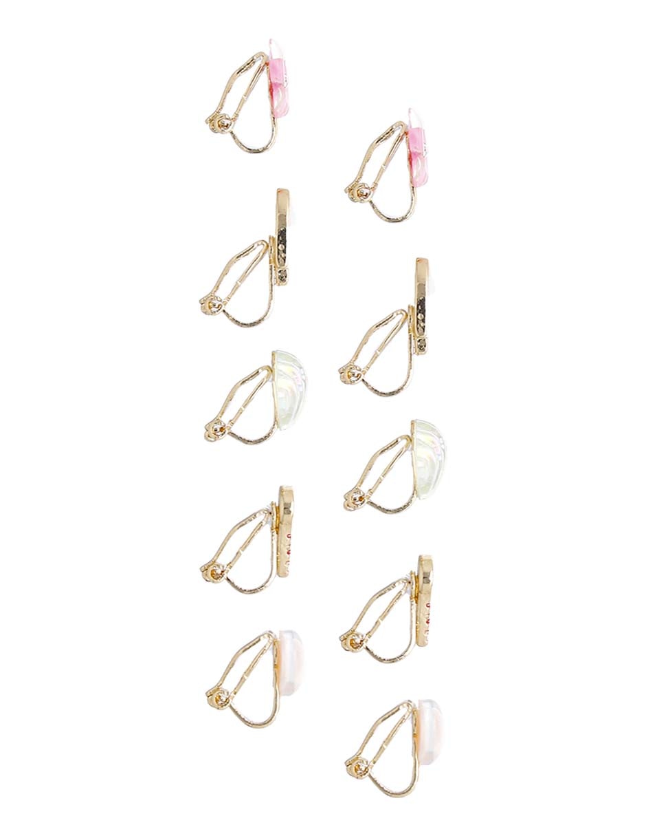 Set de aretes con acabado brillante 3