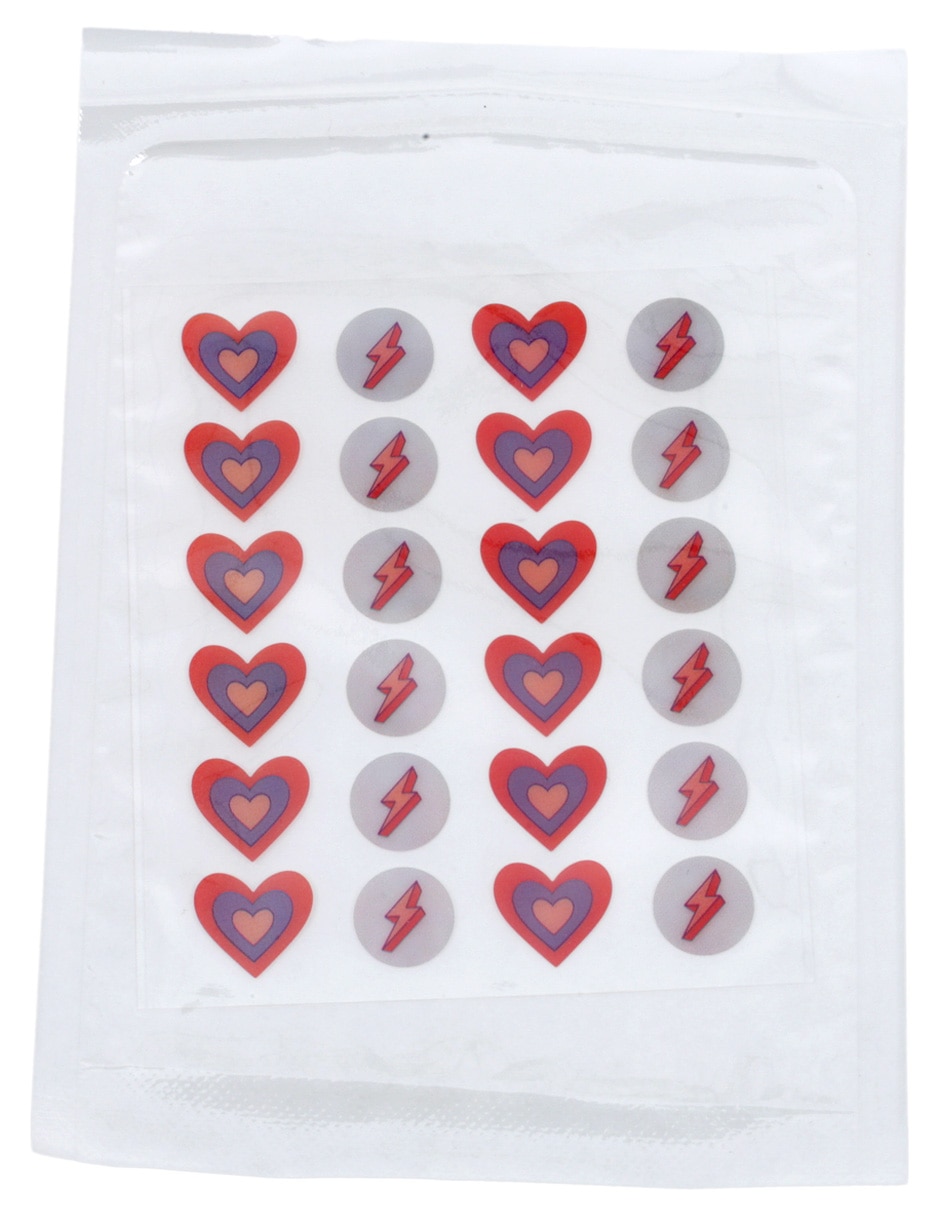 Parches para acné en forma de corazón y rayos 4