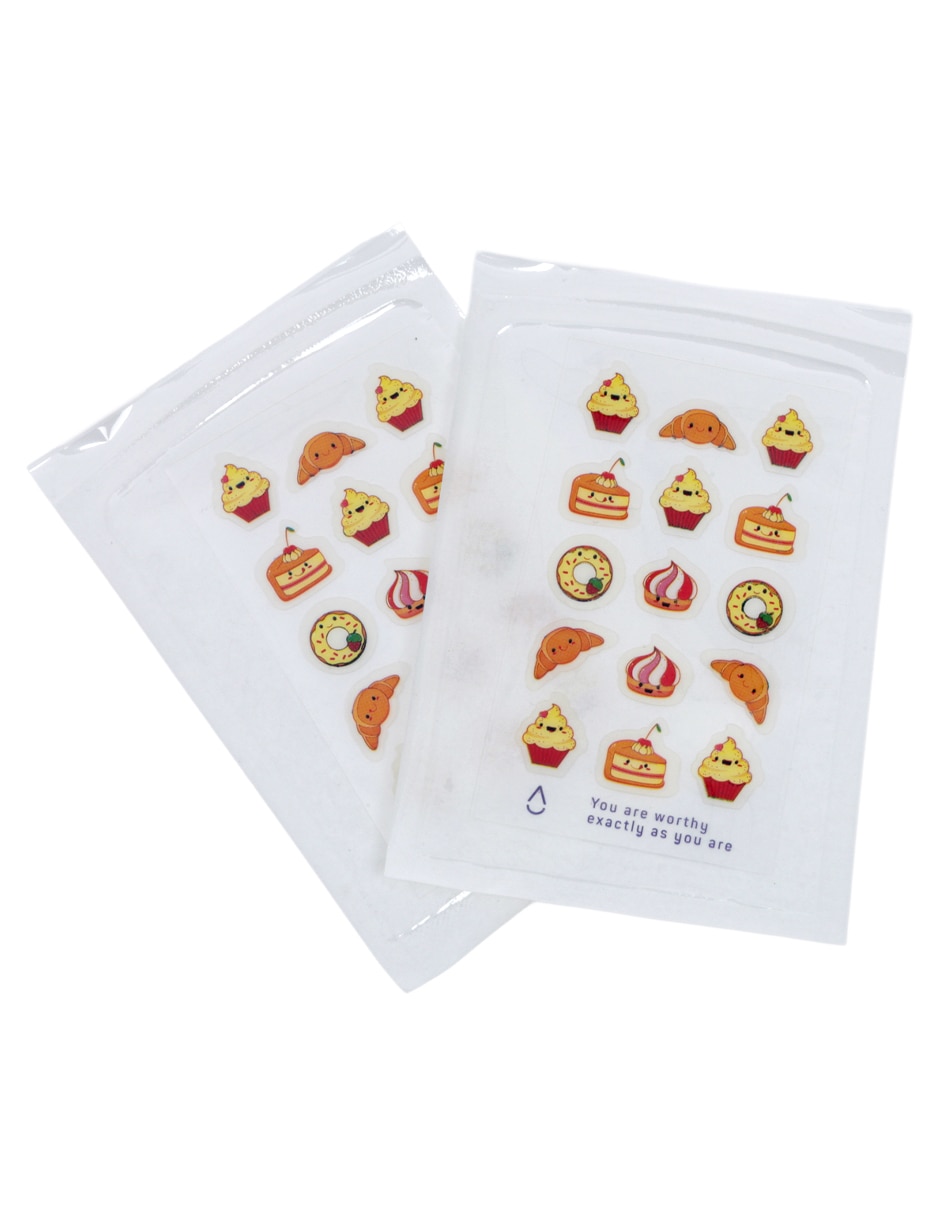 Parches para acné con forma de dulces