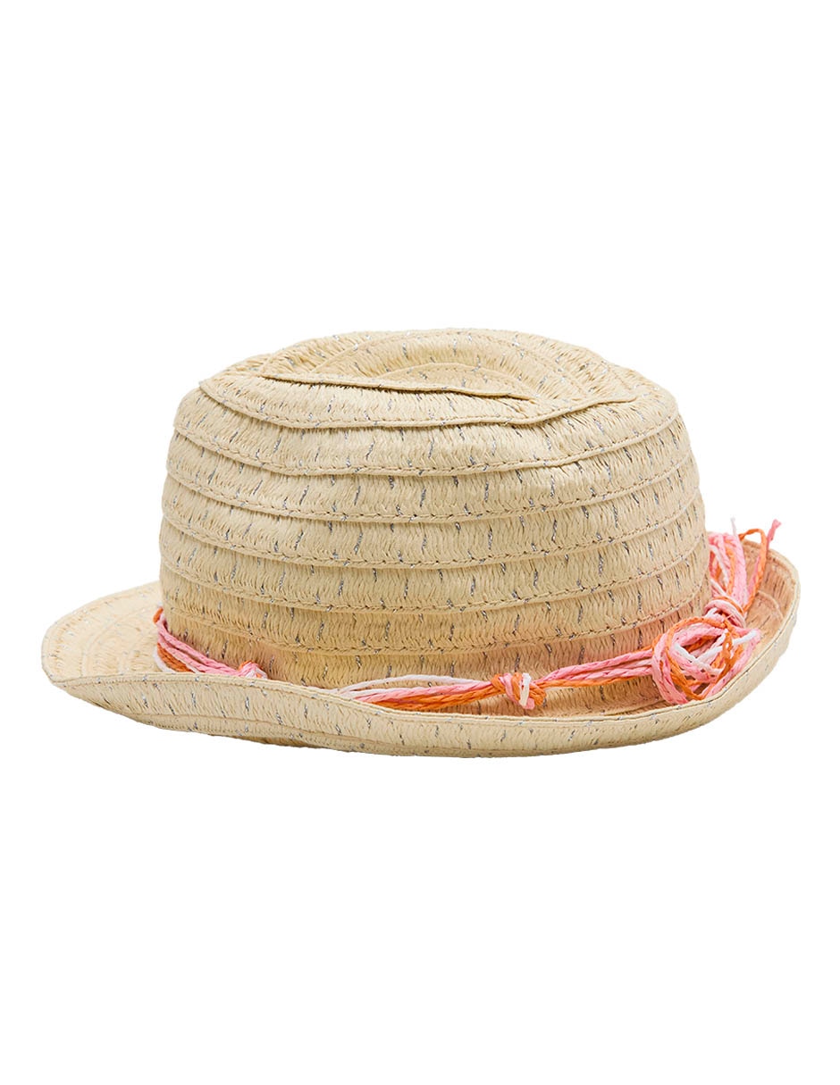 Sombrero estampado trenzado