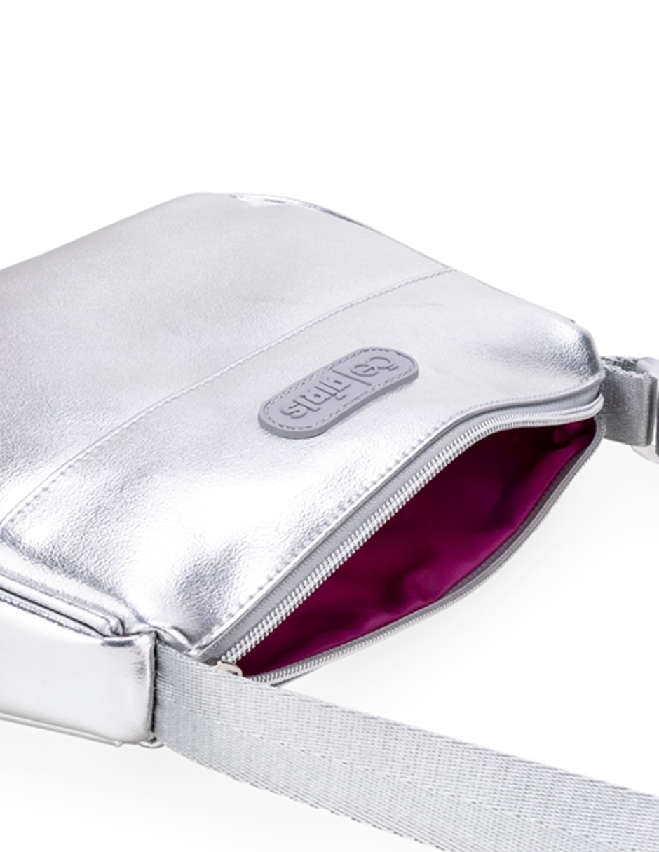 BOLSO CLOE XIPETOTI SINTÉTICO, PLATA