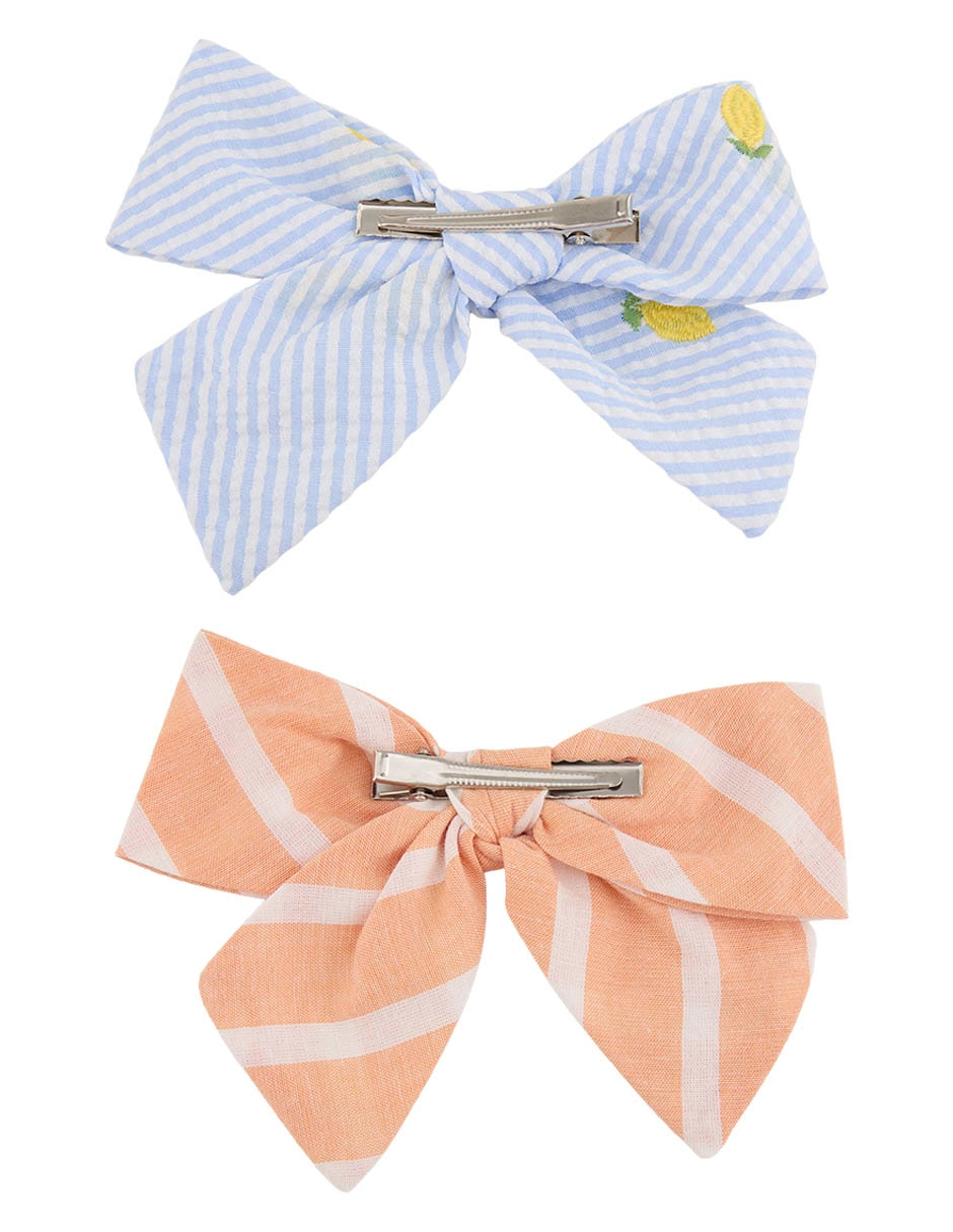 Set de moño 2 piezas para cabello con aplicación broche 3