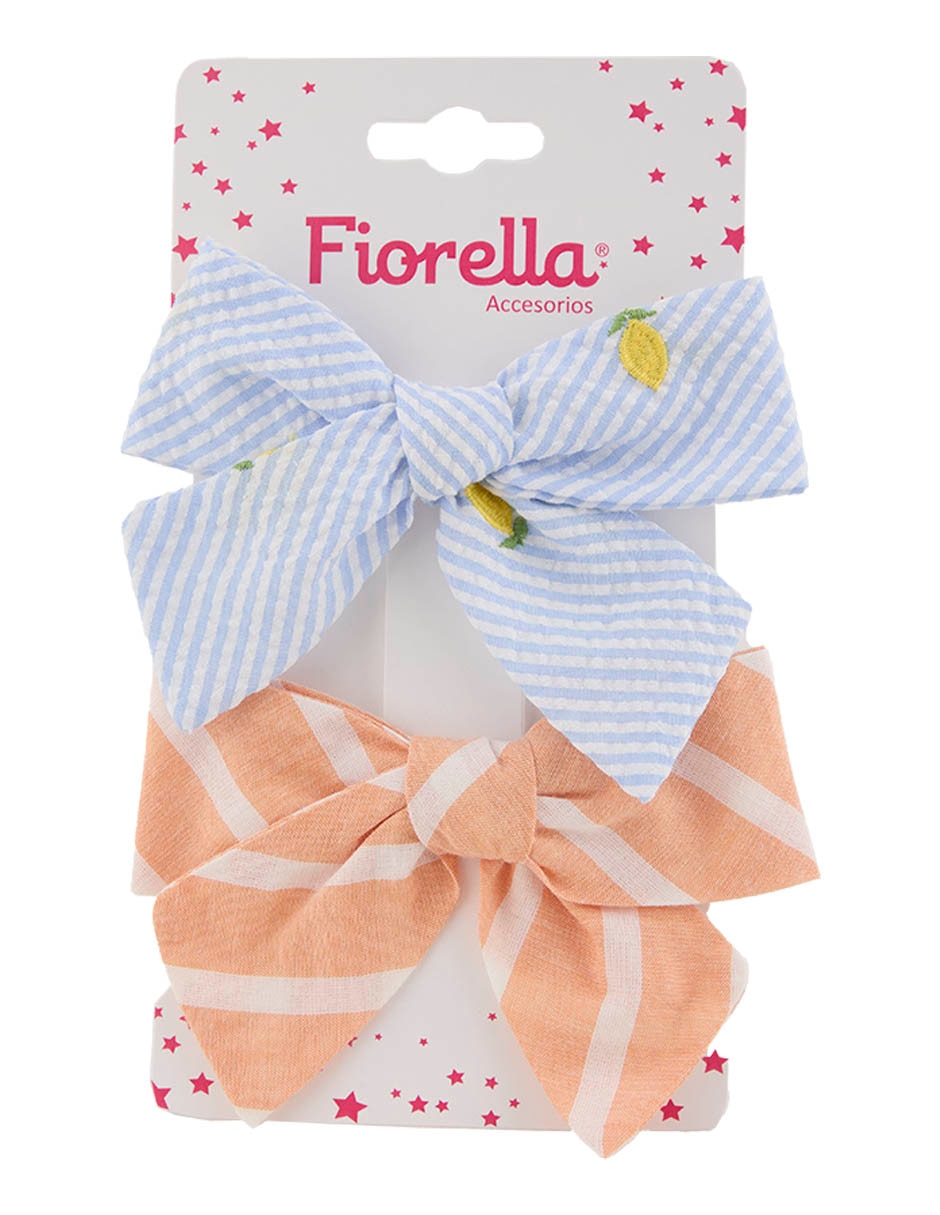Set de moño 2 piezas para cabello con aplicación broche 4